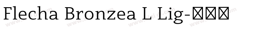 Flecha Bronzea L Lig字体转换